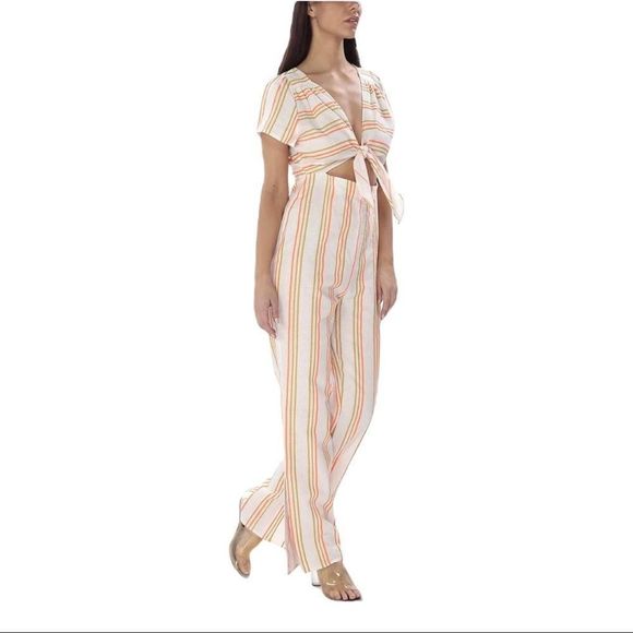 Kendall + Kylie Front Tie Jumpsuit - Picture 2 of 7